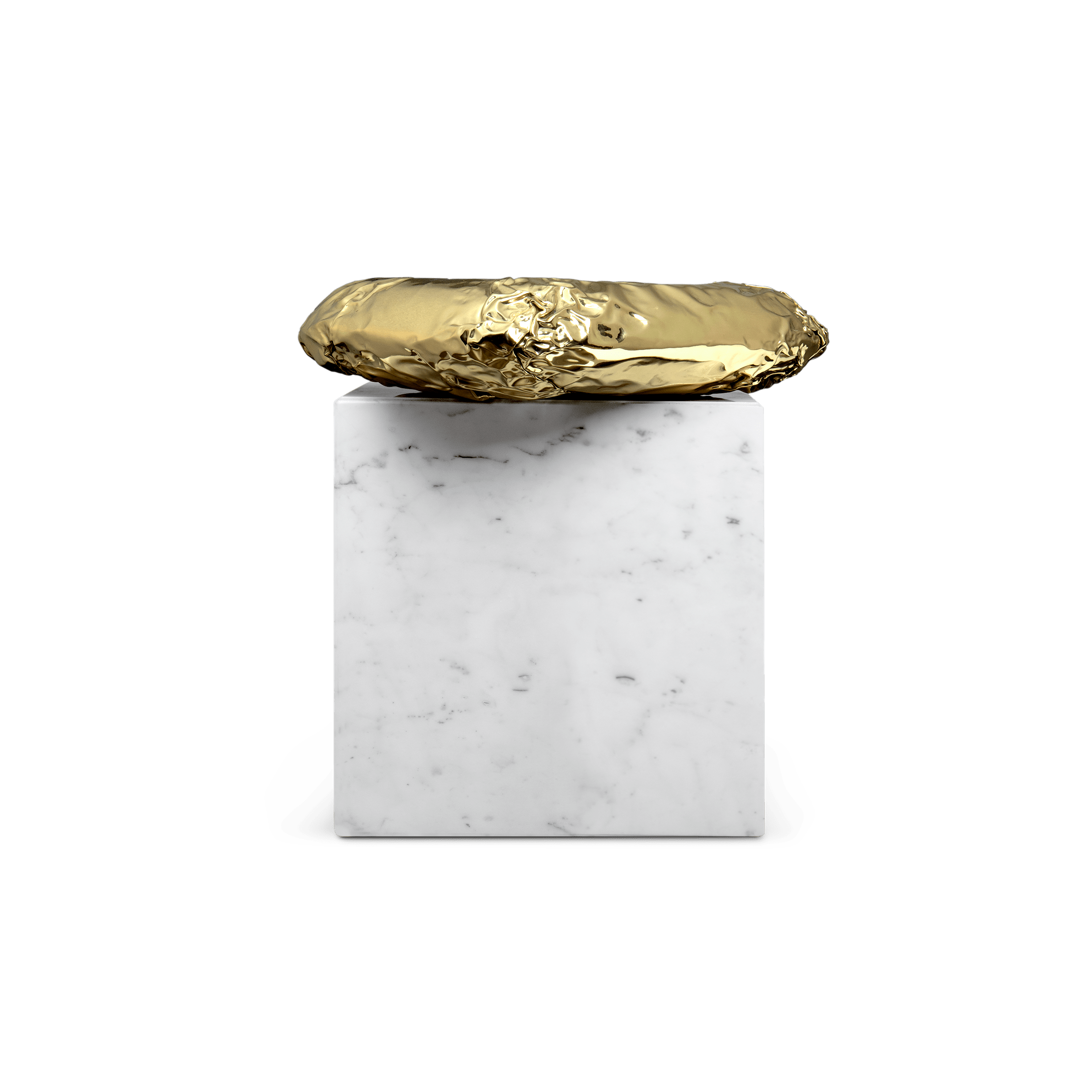 BOCA DOLOBO-STONEHENGE CARRARA SIDE TABLE